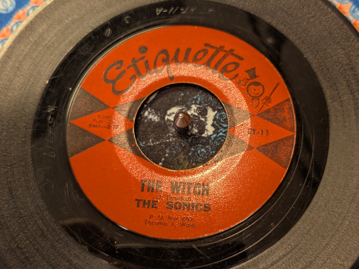 The Sonics – The Witch / Keep A' Knock'in – 1964 US 7" Etiquette – VG- HEAR