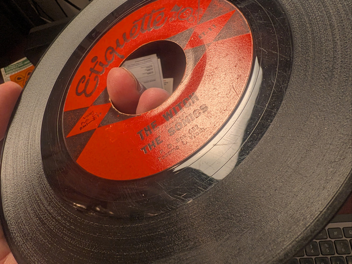 The Sonics – The Witch / Keep A' Knock'in – 1964 US 7" Etiquette – VG- HEAR