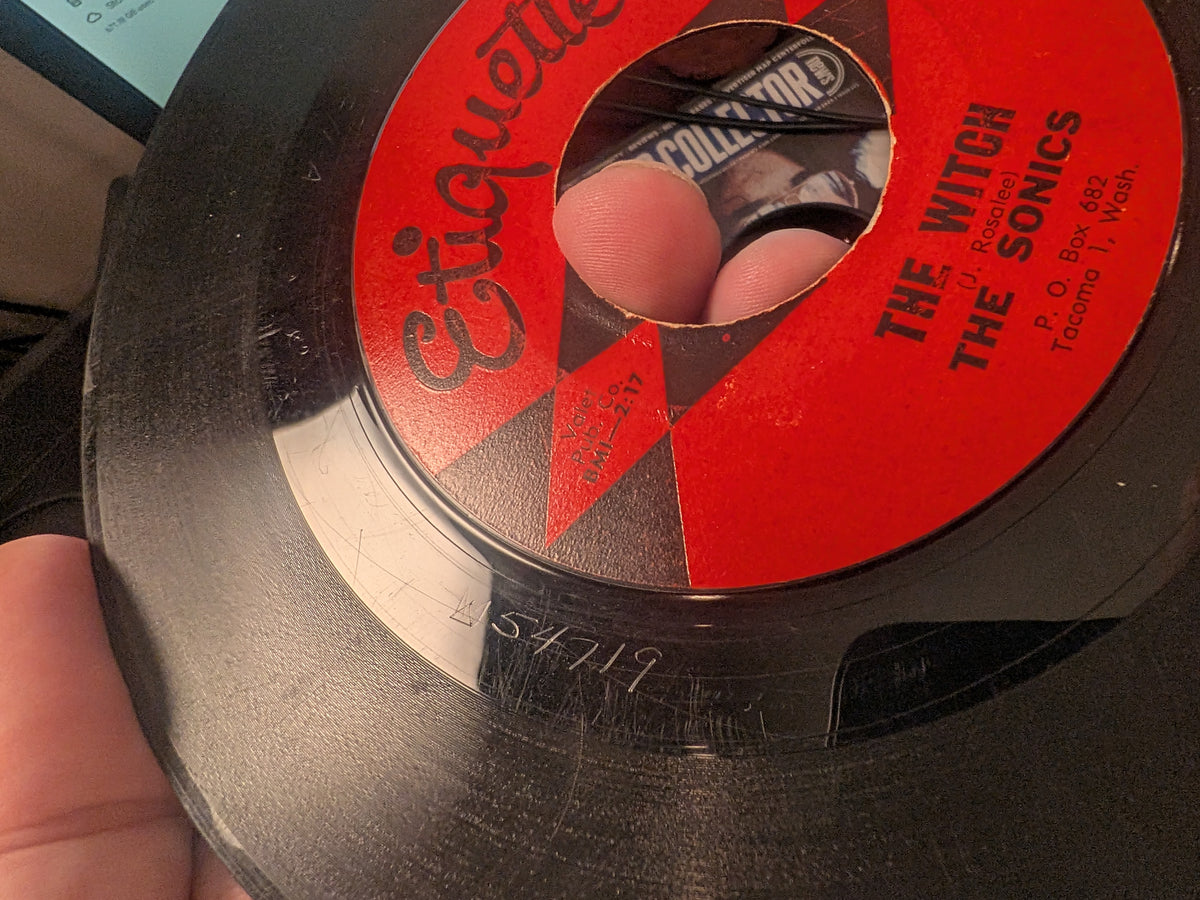 The Sonics – The Witch / Keep A' Knock'in – 1964 US 7" Etiquette – VG- HEAR