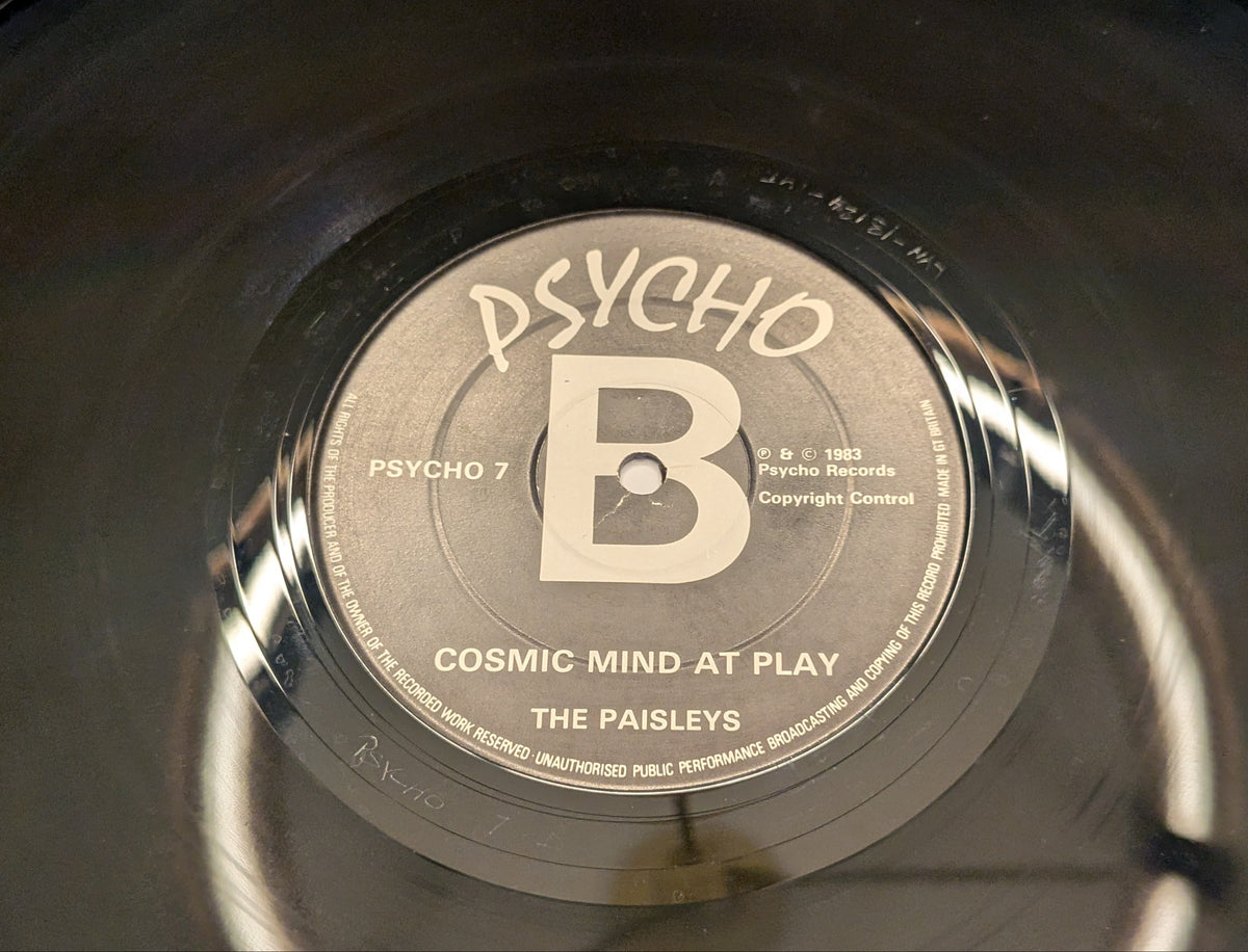 The Paisleys Cosmic Mind At Play 1983 Psycho Records LP side B label