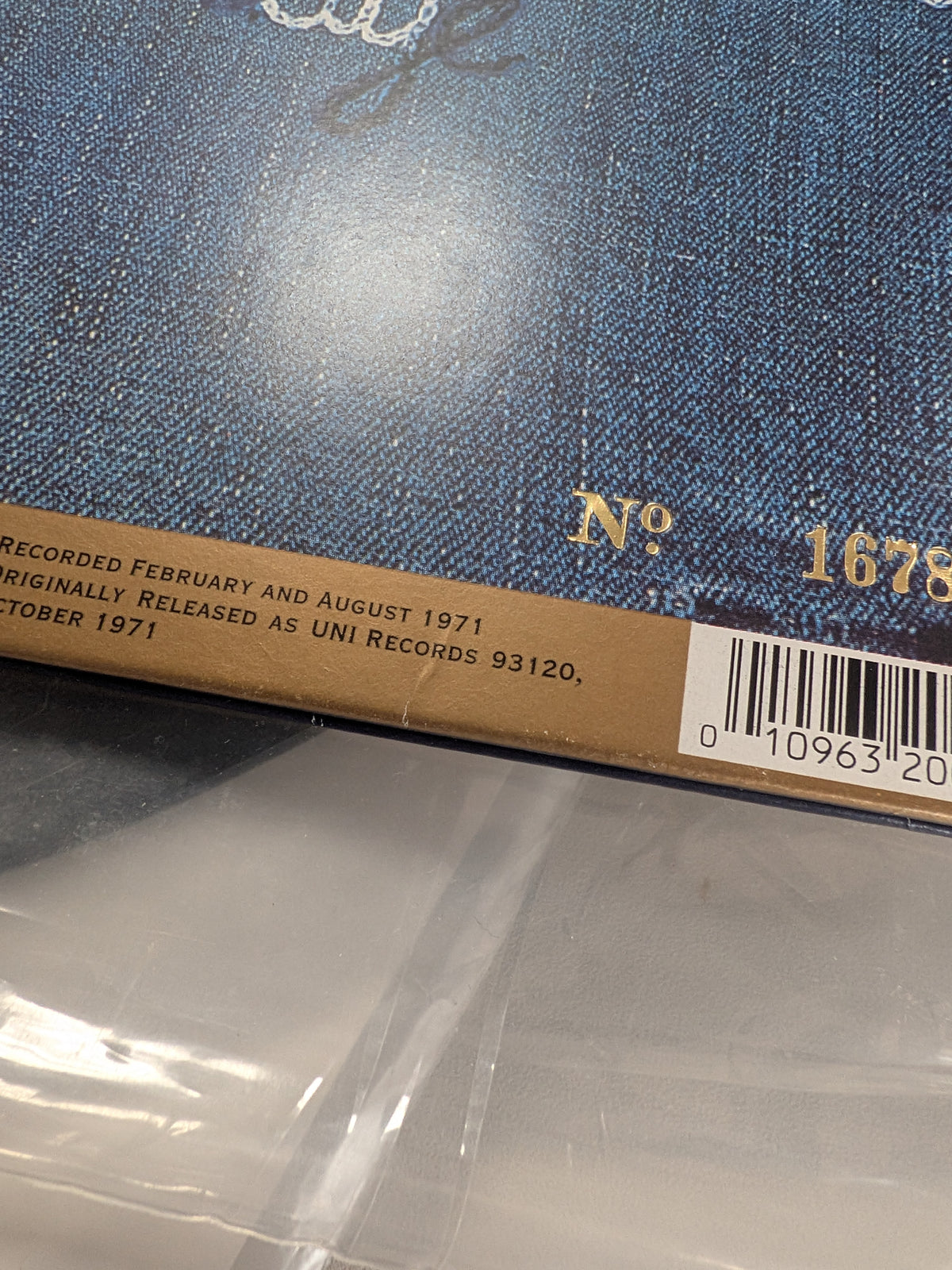 Elton John Madman Across The Water DCC 180g LP, numbered 1678 and barcode