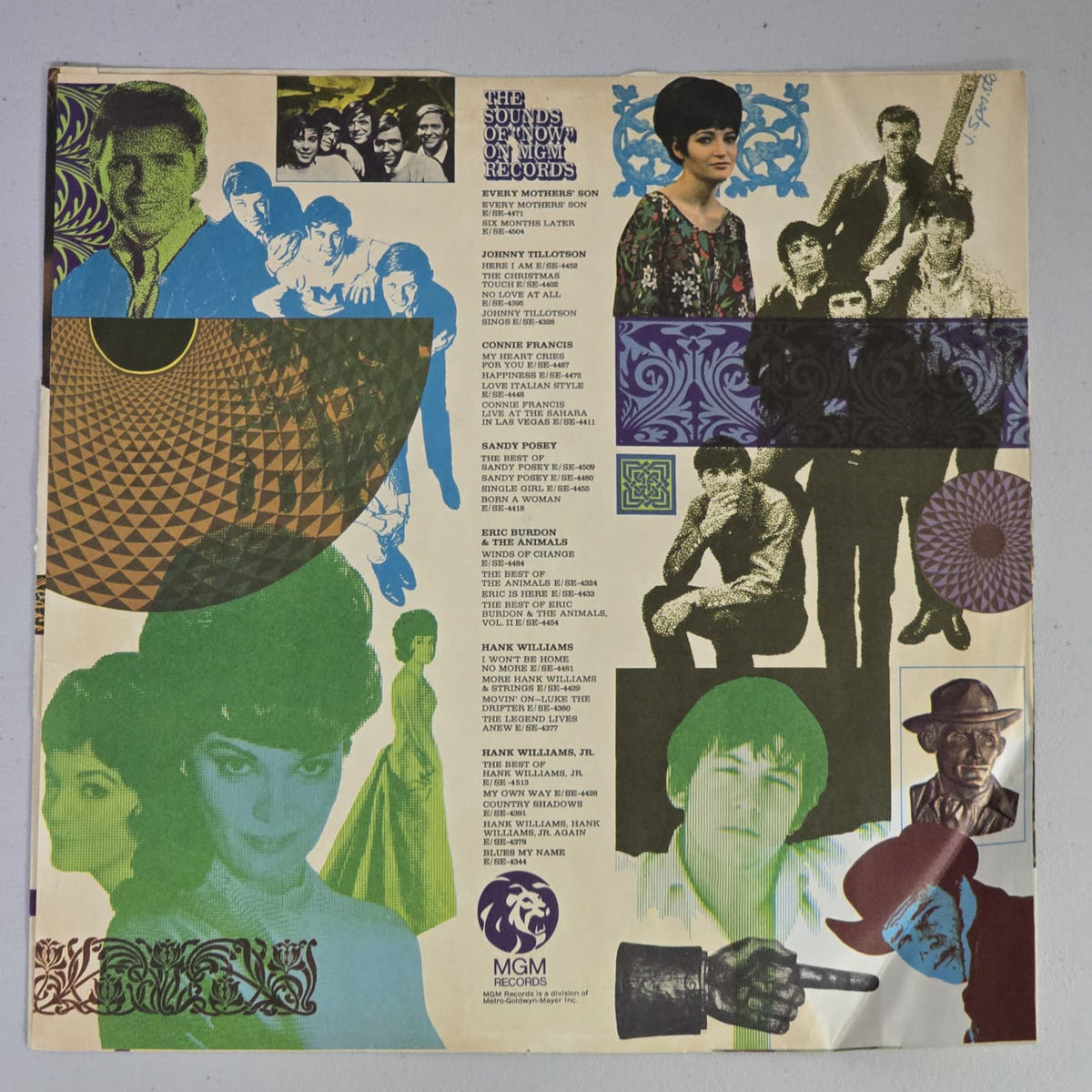 Beacon Street Union The Clown Died In Marvin Gardens 1968 MGM LP, inner sleeve front