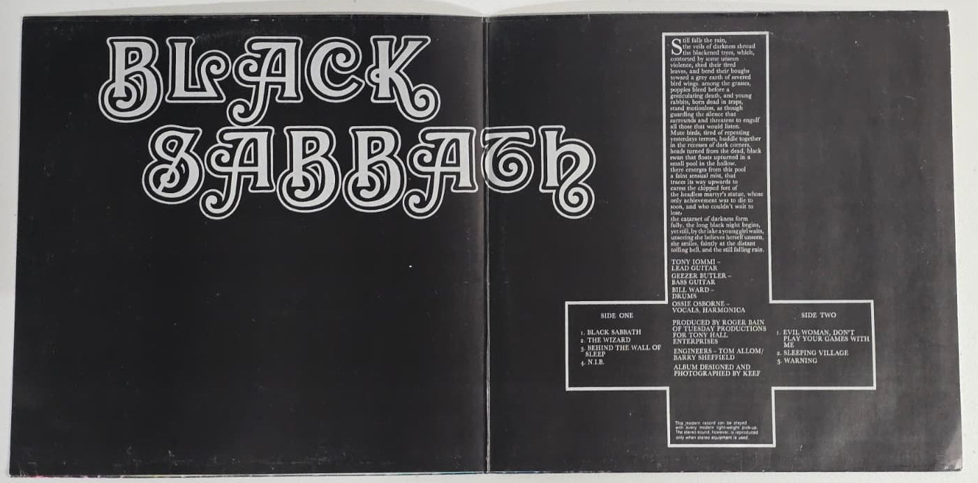 Black Sabbath – Black Sabbath (1970 Germany) Vertigo Swirl LP – Gatefold