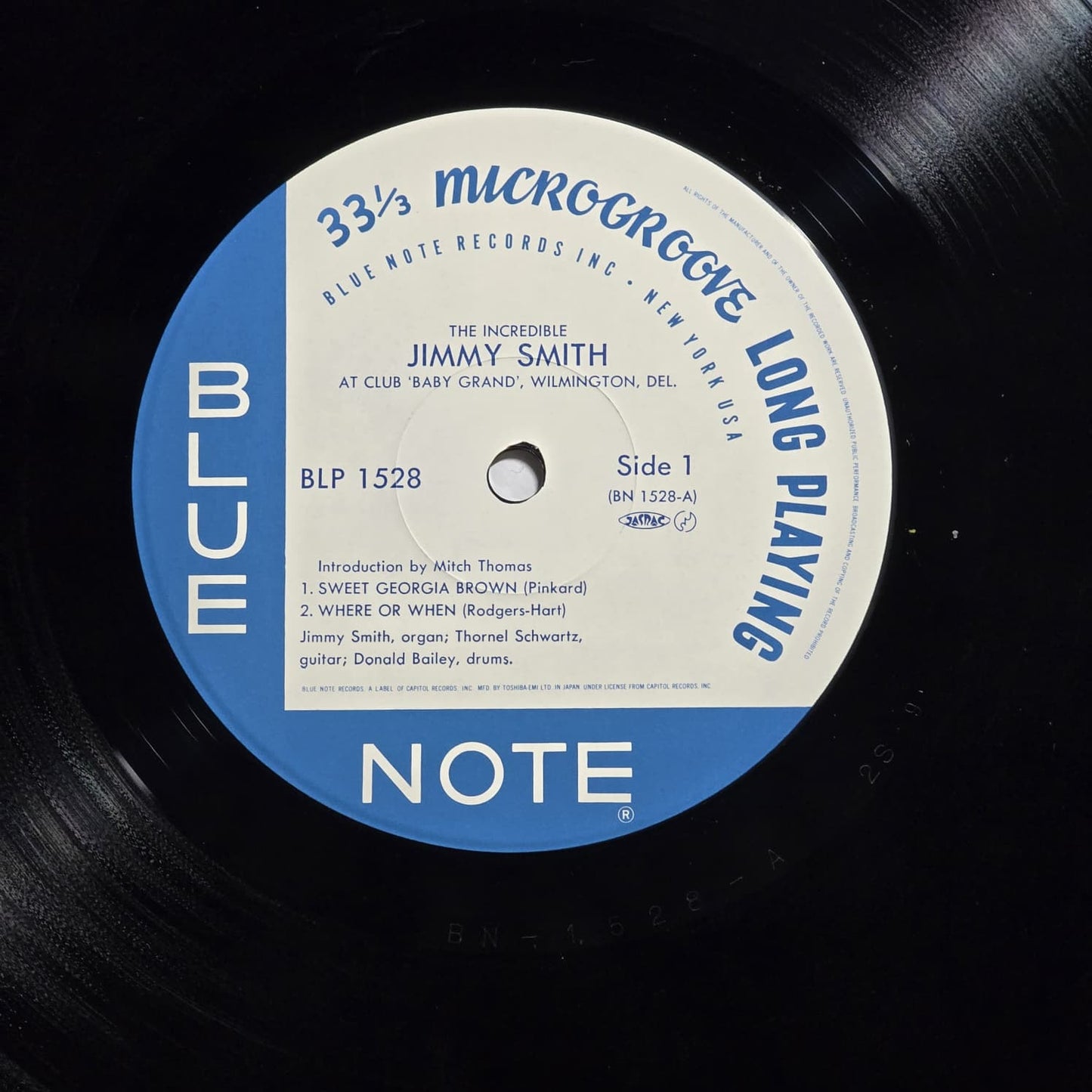 Jimmy Smith – At Club Baby Grand Vol. 1 – 1983 Japan LP Blue Note – NM/NM