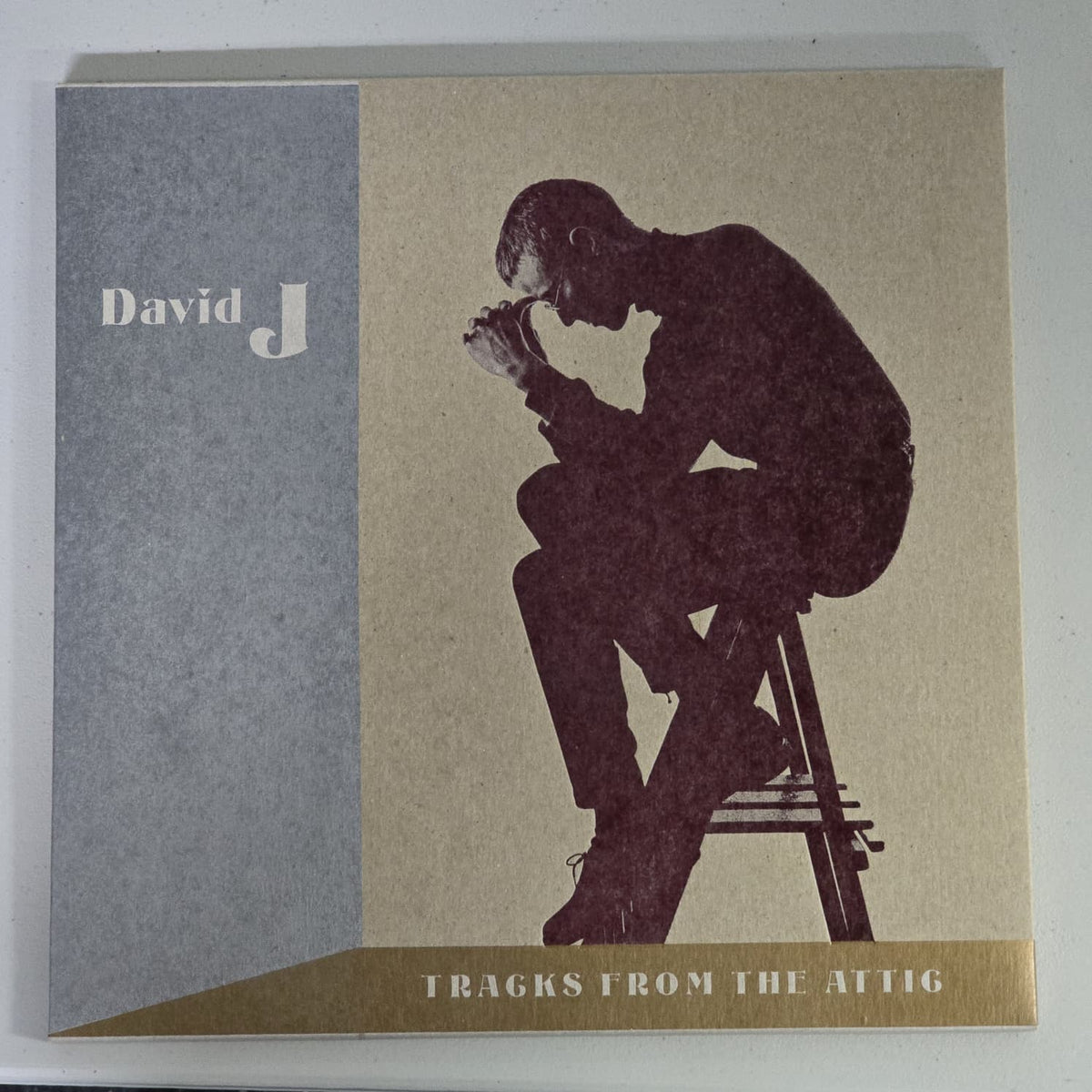 David J Tracks From The Attic 3LP brown kraft vinyl, front cover
