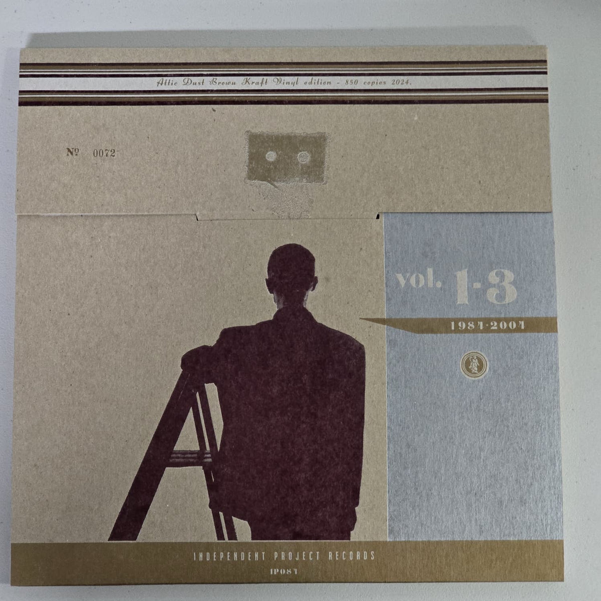 David J Tracks From The Attic 3LP brown kraft vinyl, box back