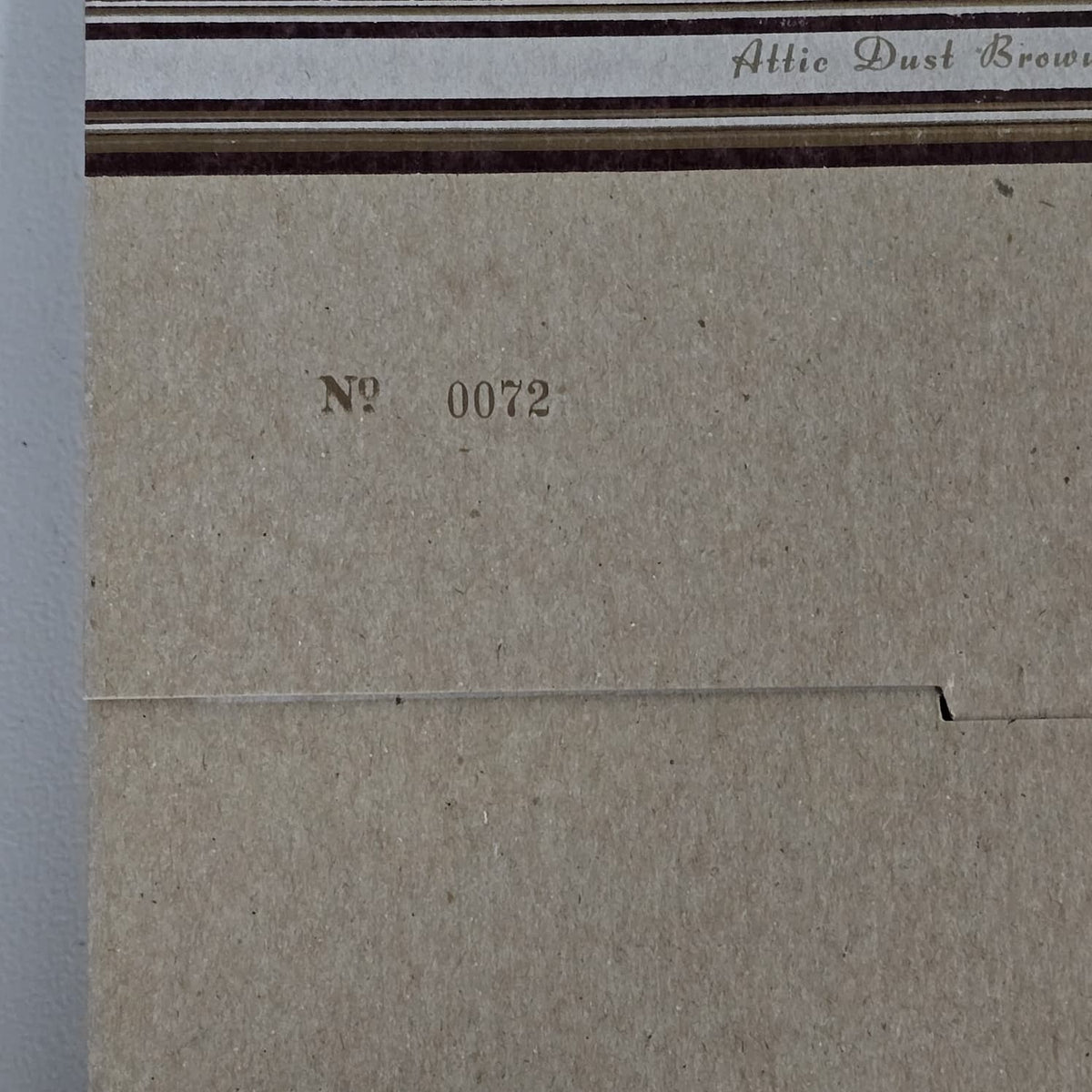 David J Tracks From The Attic 3LP brown kraft vinyl, numbered No. 0072