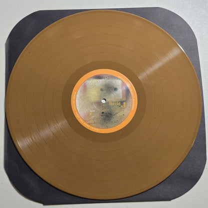 David J Tracks From The Attic 3LP brown kraft vinyl, LP label
