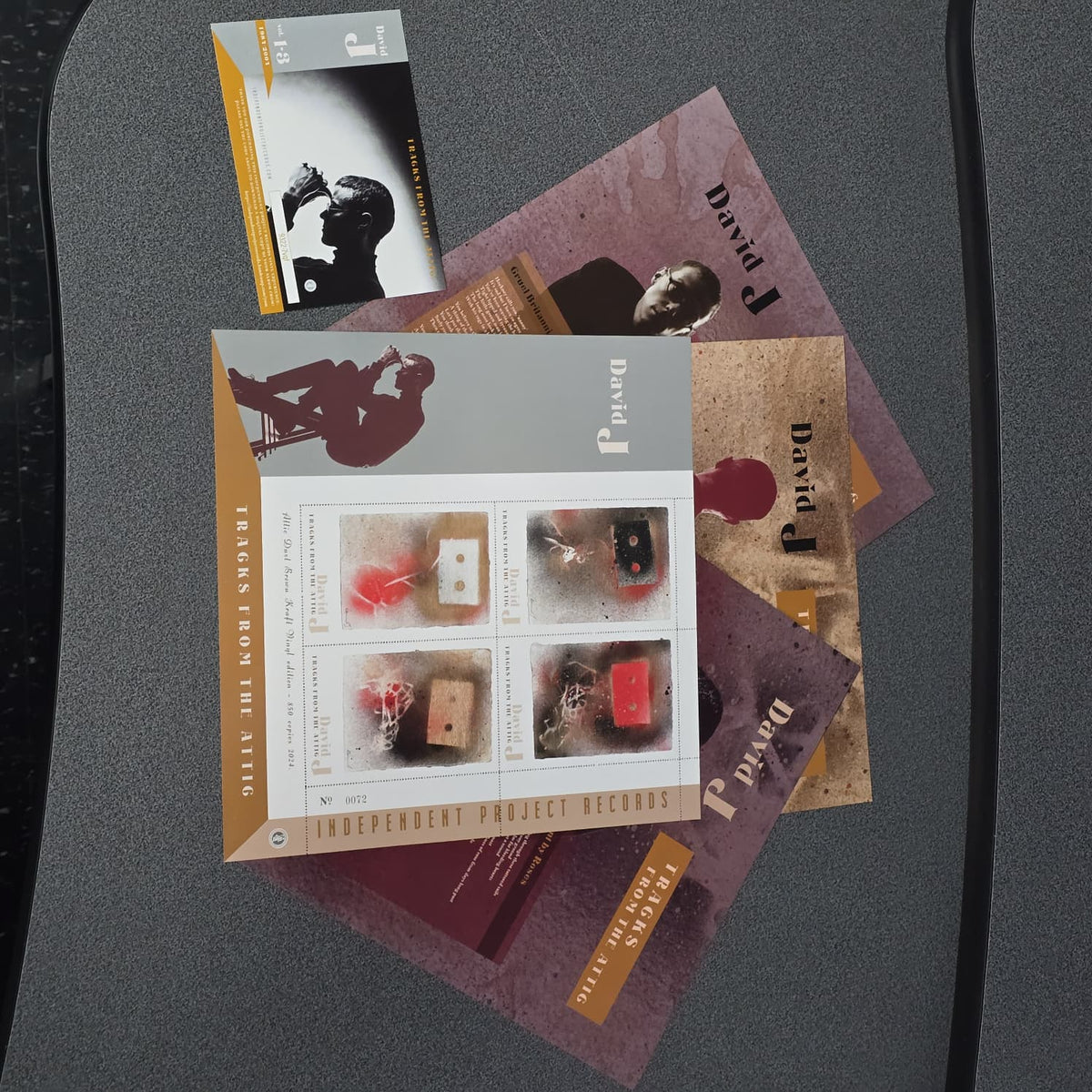 David J Tracks From The Attic 3LP brown kraft vinyl, inserts