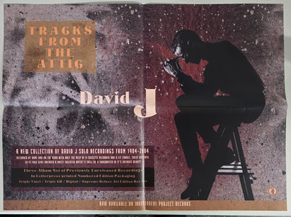 David J Tracks From The Attic 3LP brown kraft vinyl, poster