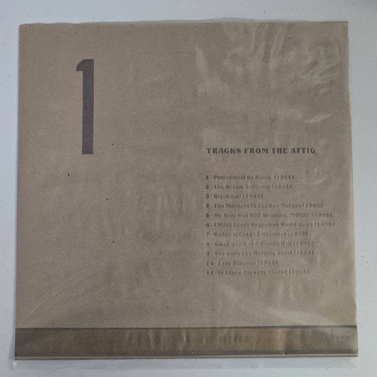 David J Tracks From The Attic 3LP brown kraft vinyl, inner sleeve 1