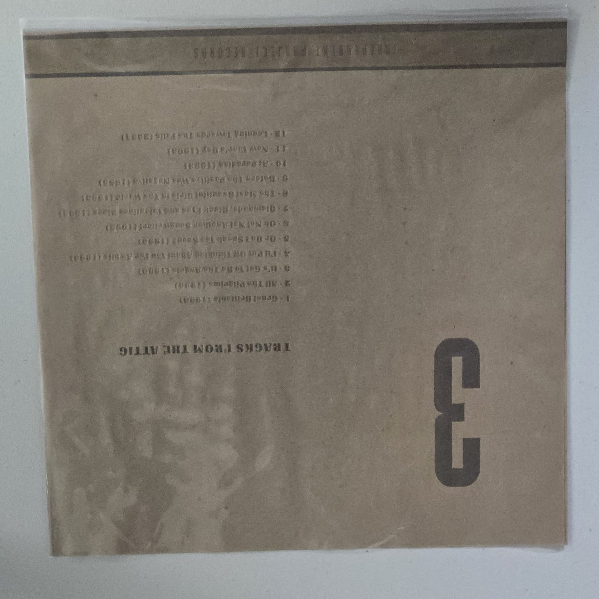 David J Tracks From The Attic 3LP brown kraft vinyl, inner sleeve 3