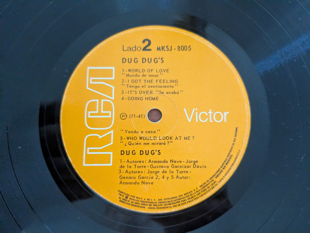 Dug Dug's 1971 Mexico RCA Victor LP, side 2 label