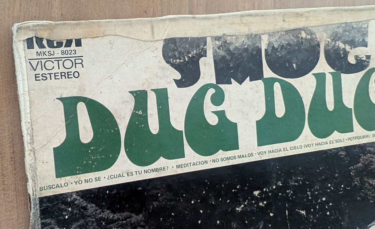 Dug Dug's Smog Mexico LP original 1973 cover, front cover top corner
