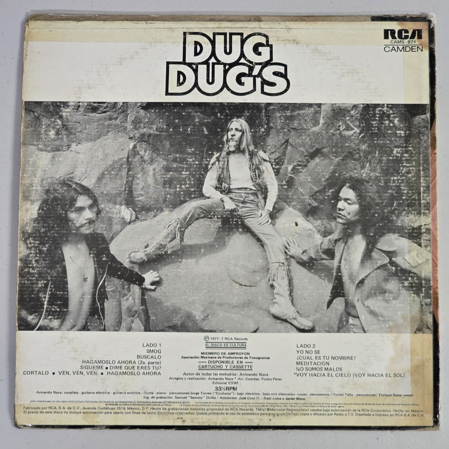 Dug Dug’s – Smog (1977 Mexico) RCA Camden LP – Mexican Psych Rock
