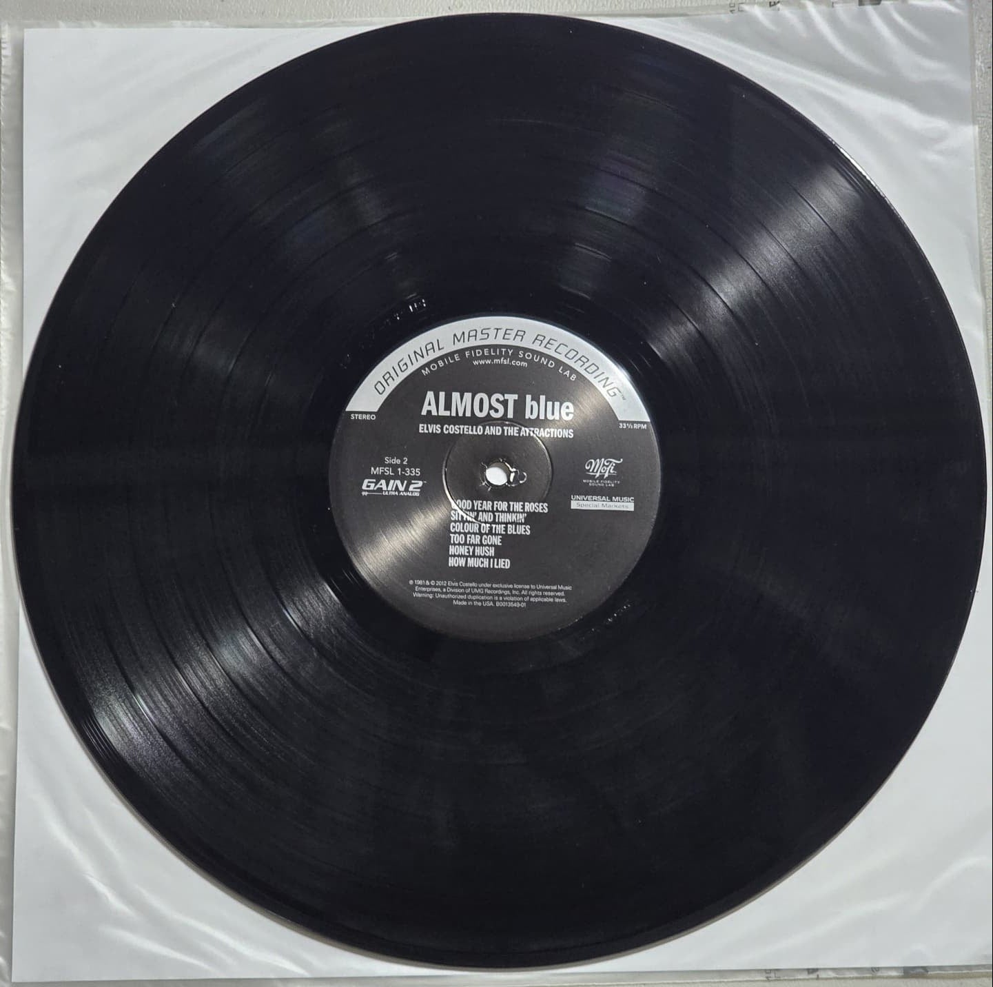 Elvis Costello & The Attractions – Almost Blue – 2012 US MoFi 180g LP – VG+/VG+