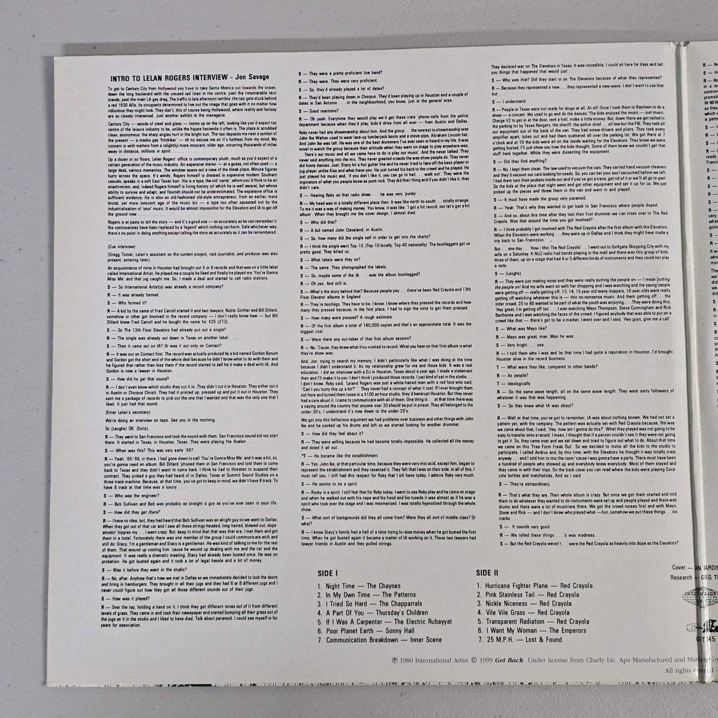 Various Artists - Epitaph For A Legend - 1999 Reissue - 2LP
