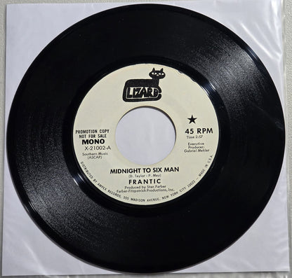 The Frantics – Midnight To Six Man – 1970 US Promo 7" Lizard X-21002 – VG+