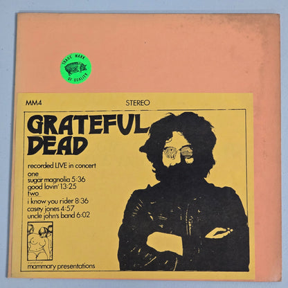 Grateful Dead - Recorded Live in Concert - Dark Green Cloudy