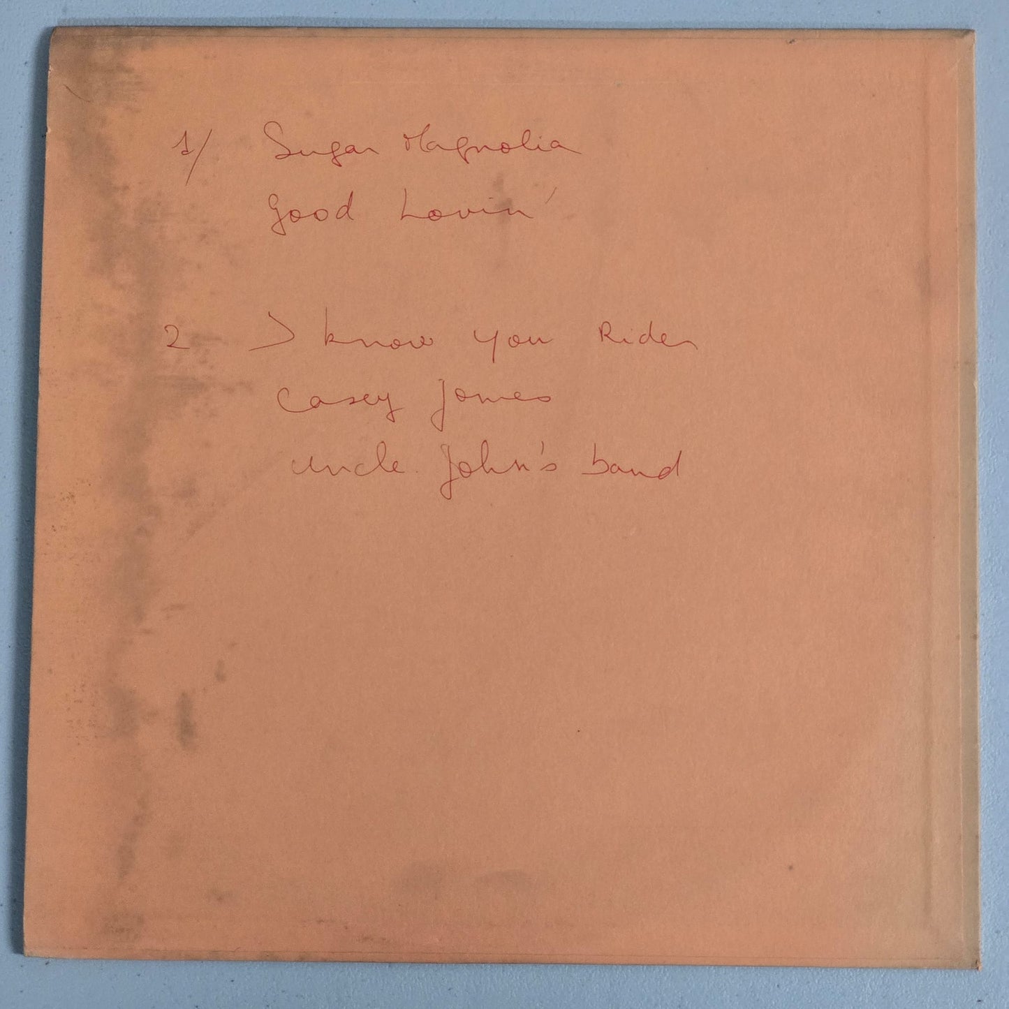 Grateful Dead - Recorded Live in Concert - Dark Green Cloudy