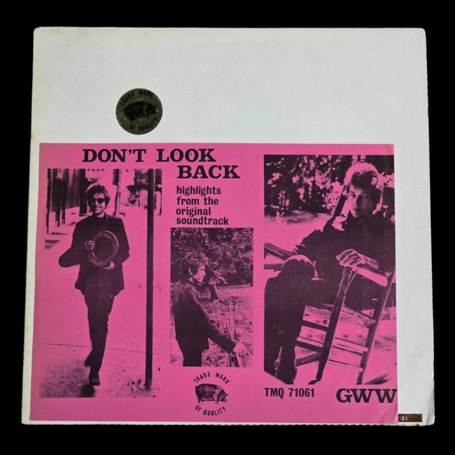 Bob Dylan - GWW Don't Look Back - Orange TMOQ