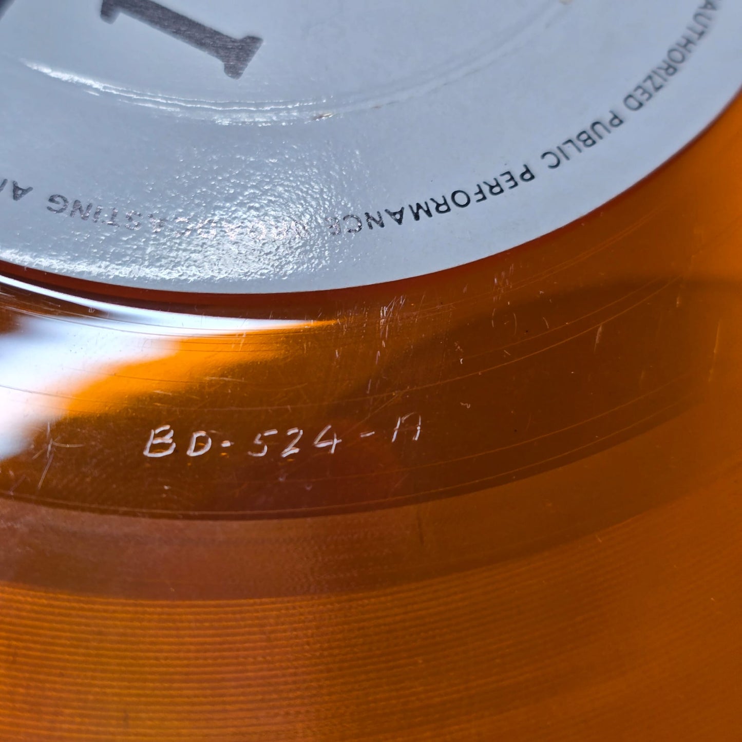 Bob Dylan - GWW Don't Look Back - Orange TMOQ