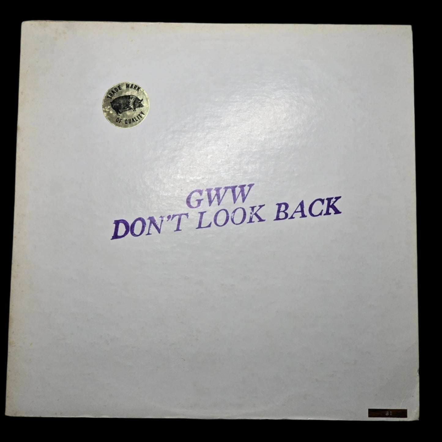 Bob Dylan - GWW Don't Look Back - Orange TMOQ