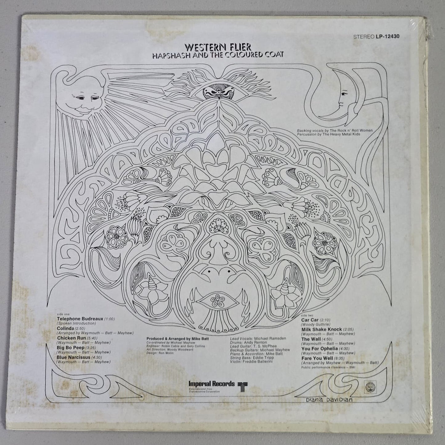 Hapshash And The Coloured Coat – Western Flier - 1969 - 1st US Press - SEALED
