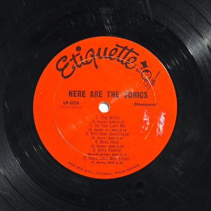 The Sonics - Here Are The Sonics!!! – 1965 US Mono Original LP Etiquette – VG-/VG