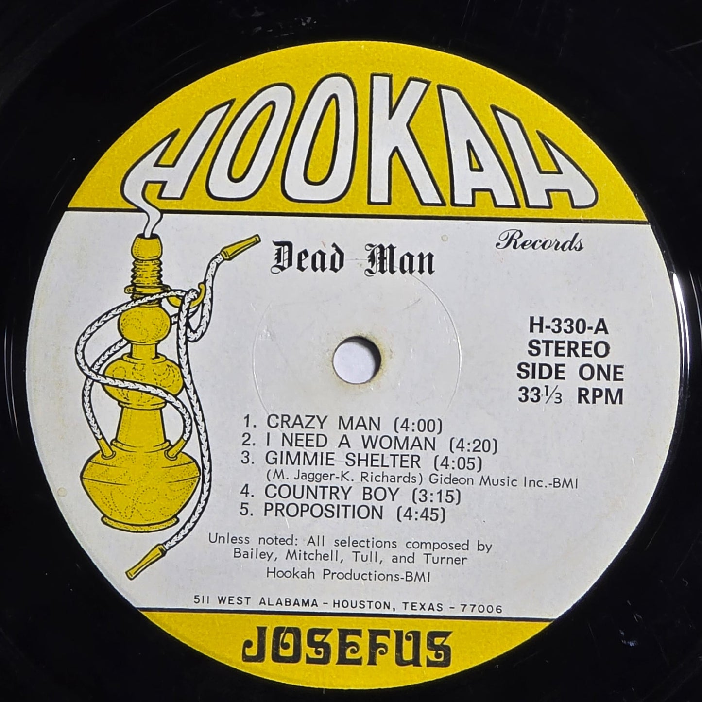 Josefus - Dead Man - OG 1970 Hookah Records