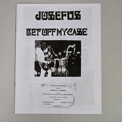 Josefus - Get Off My Case - 2020 RSD Permanent Records Reissue - NM NM