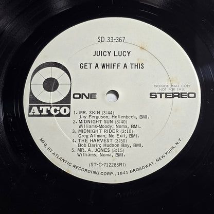 Juicy Lucy - Get A Whiff A This - 1971 White Label Promo - VG VG