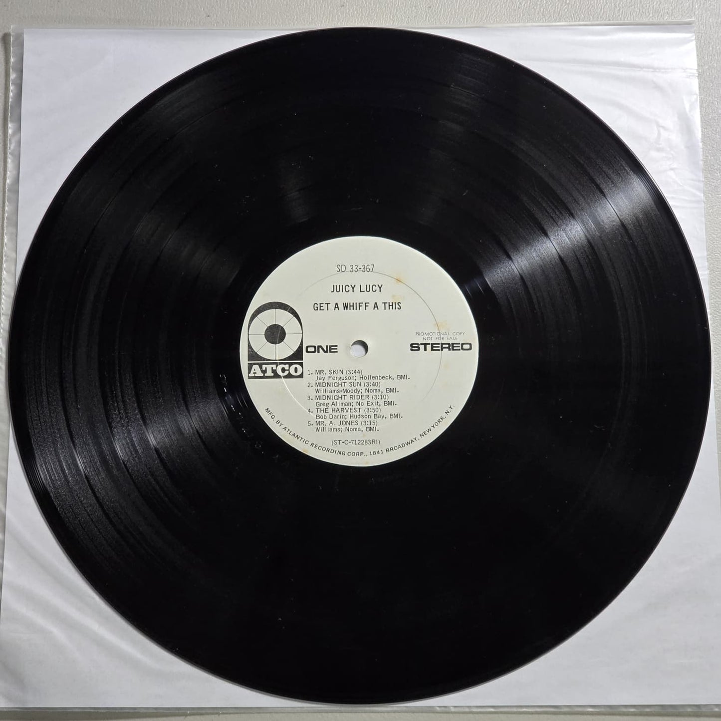 Juicy Lucy - Get A Whiff A This - 1971 White Label Promo - VG VG