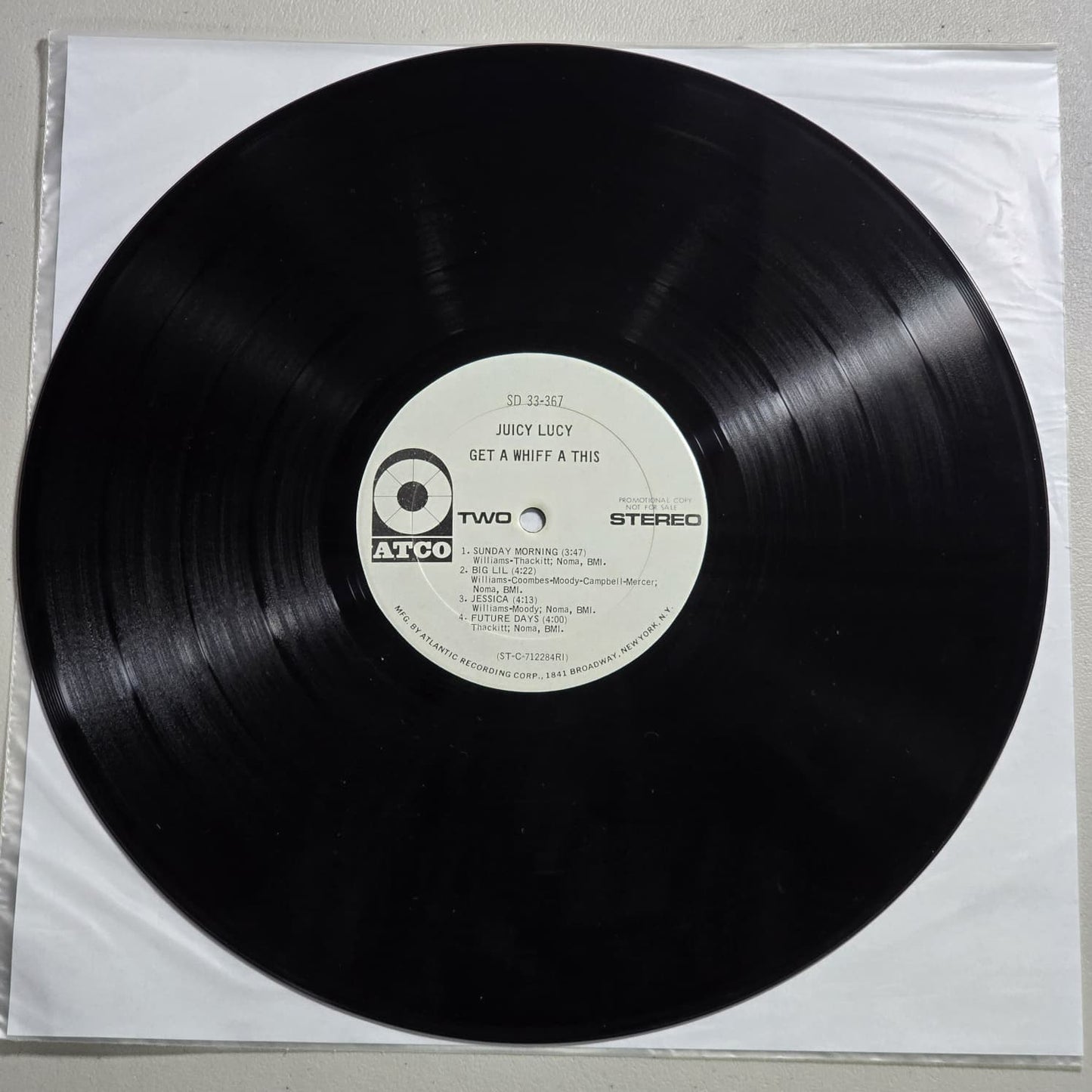 Juicy Lucy - Get A Whiff A This - 1971 White Label Promo - VG VG