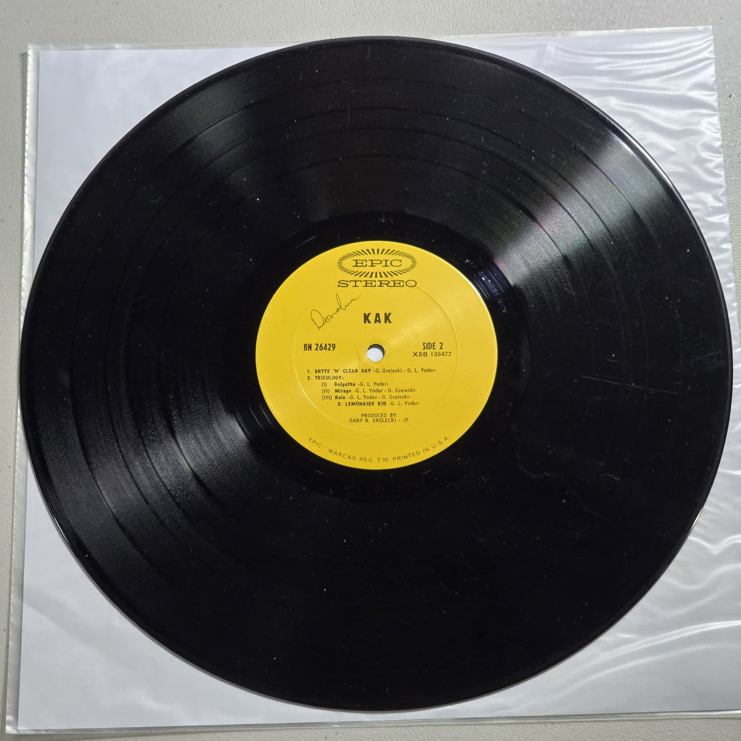 KAK – Kak – 1969 US 1st Press Psych LP Epic Records – VG/VG