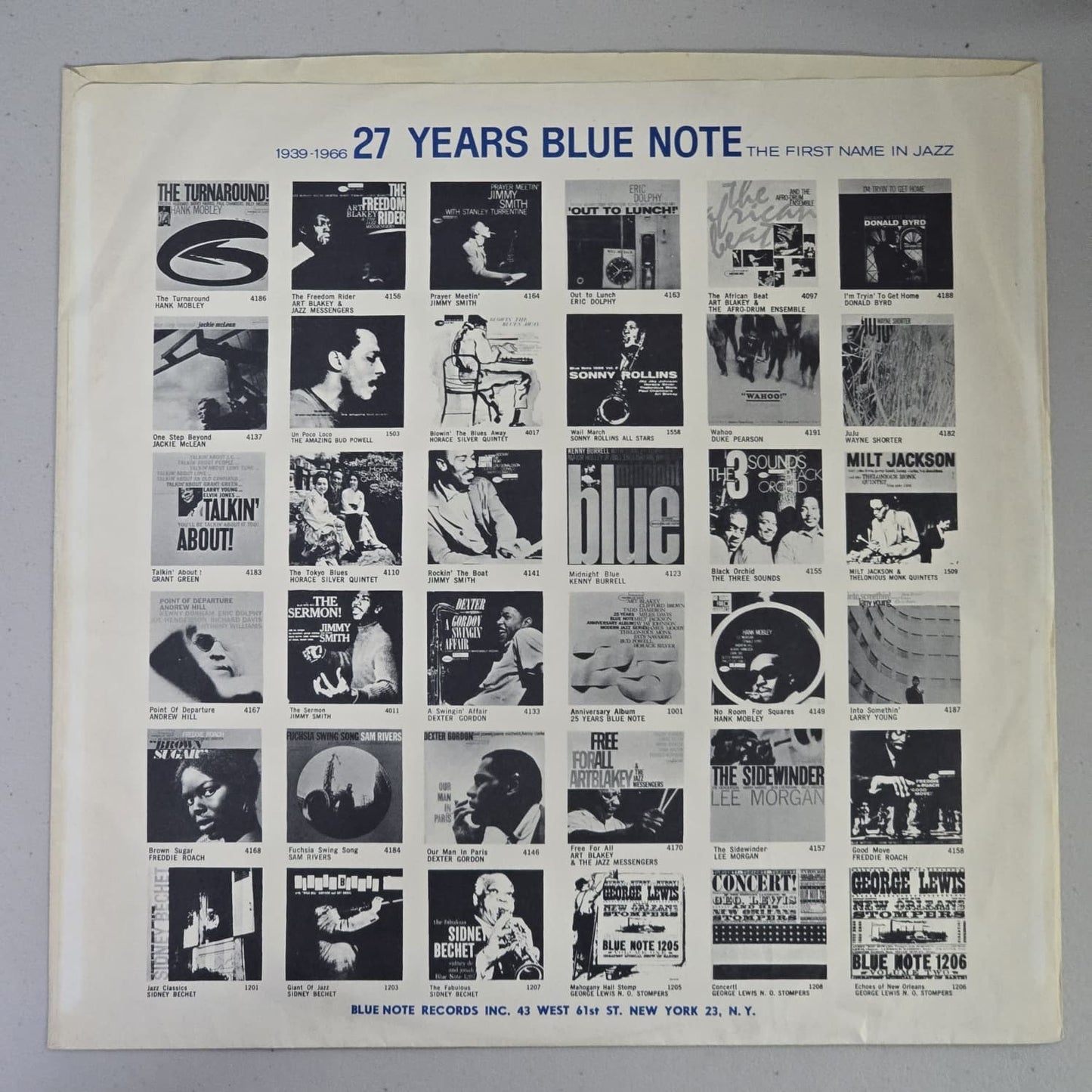 Lee Morgan – Cornbread – 1967 US Mono LP Blue Note – VG+/VG+