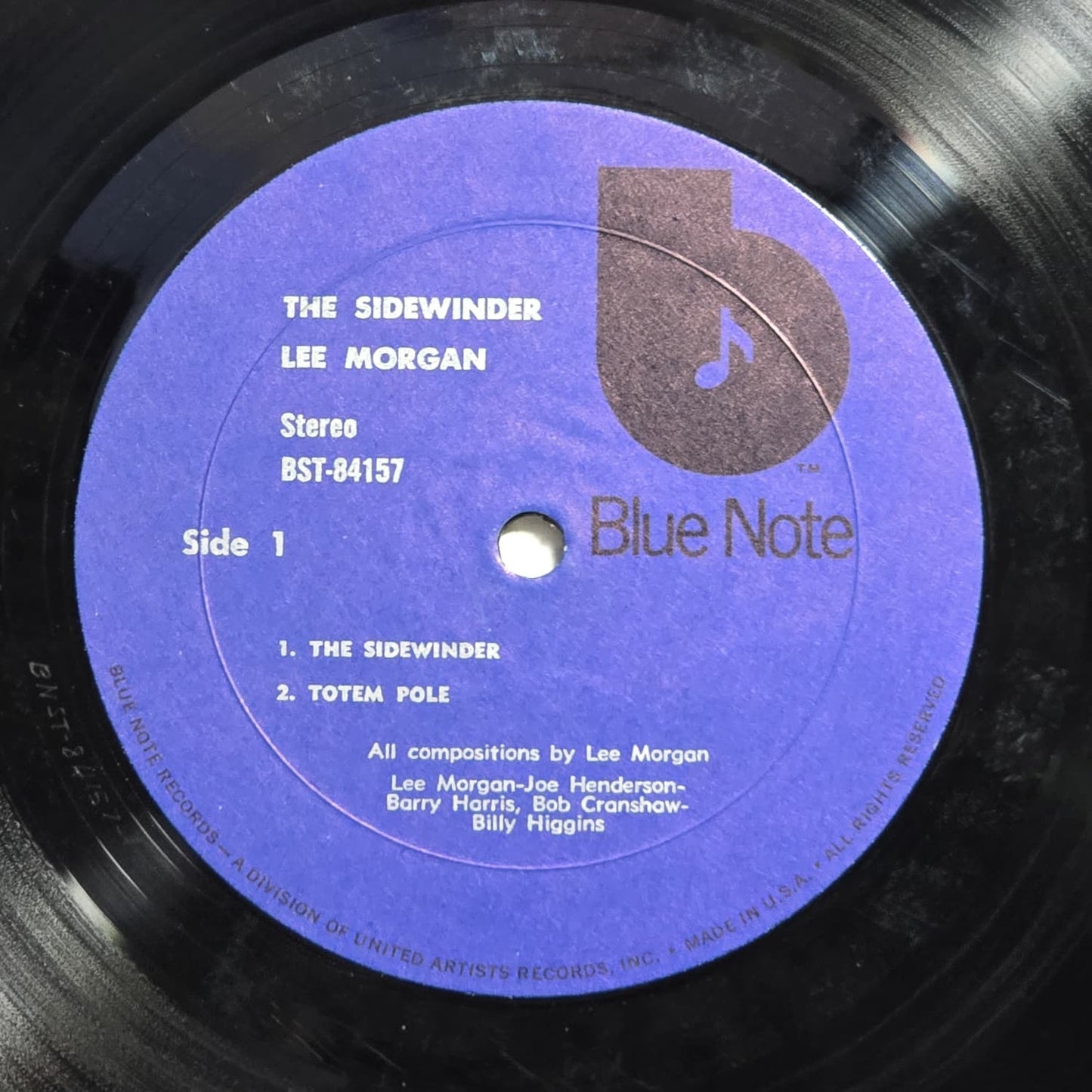 Lee Morgan – The Sidewinder – 1973 US Reissue LP Blue Note – VG+/VG+