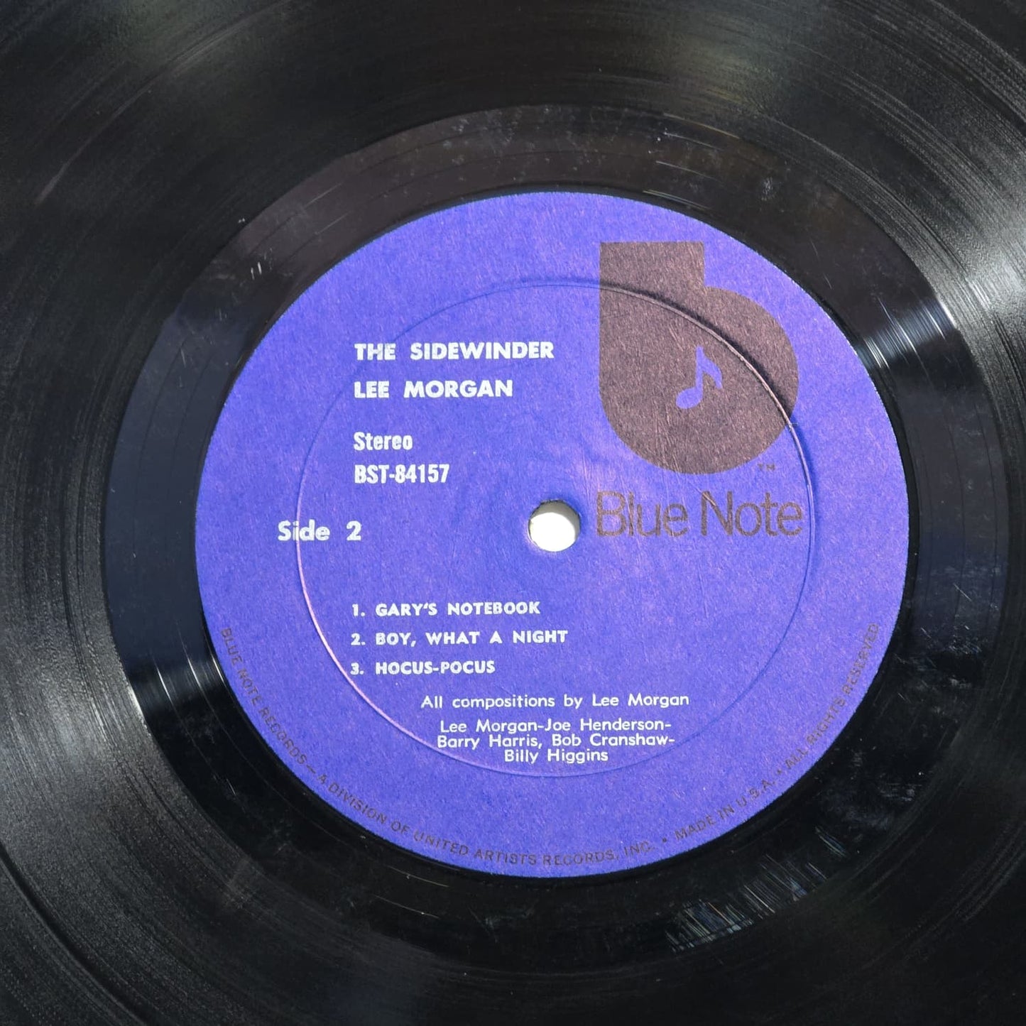 Lee Morgan – The Sidewinder – 1973 US Reissue LP Blue Note – VG+/VG+