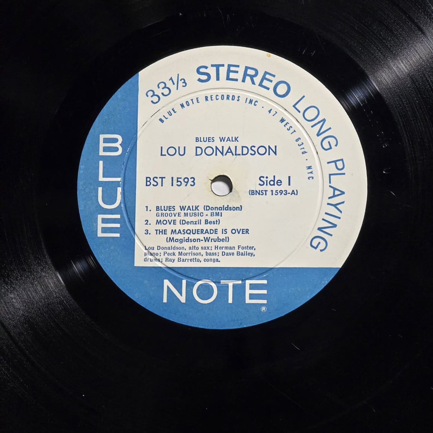 Lou Donaldson – Blues Walk – 1959 US LP Blue Note – VG/VG