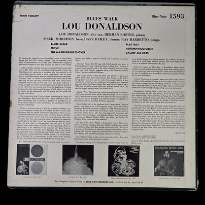 Lou Donaldson – Blues Walk – 1959 US LP Blue Note – VG/VG