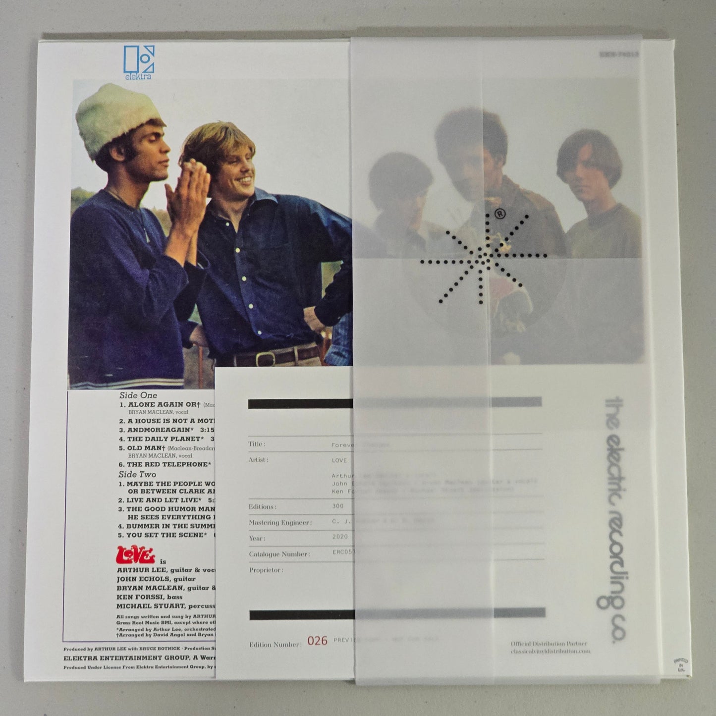 Love – Forever Changes – 2020 UK Stereo Ltd Reissue Electric Recording Co. – NM/NM