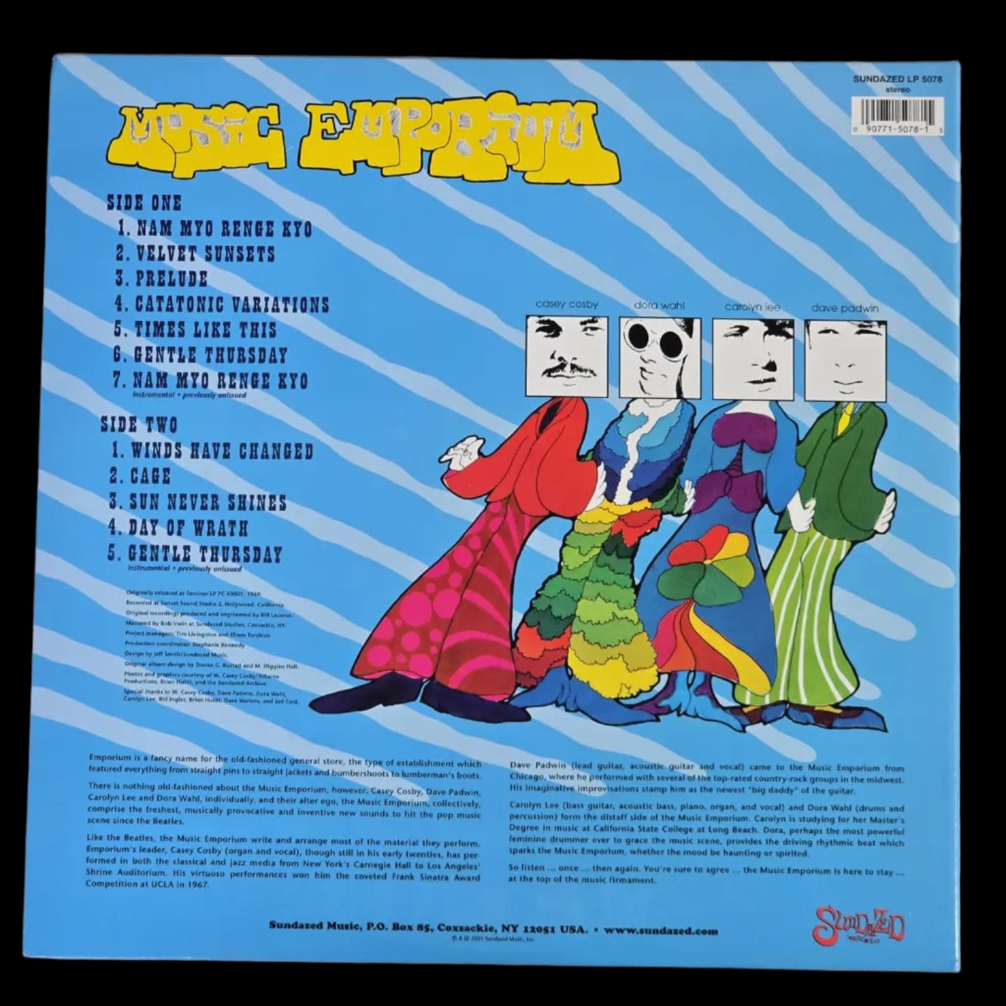 Music Emporium - Self-Titled - Sundazed Gatefold Reissue - 2001