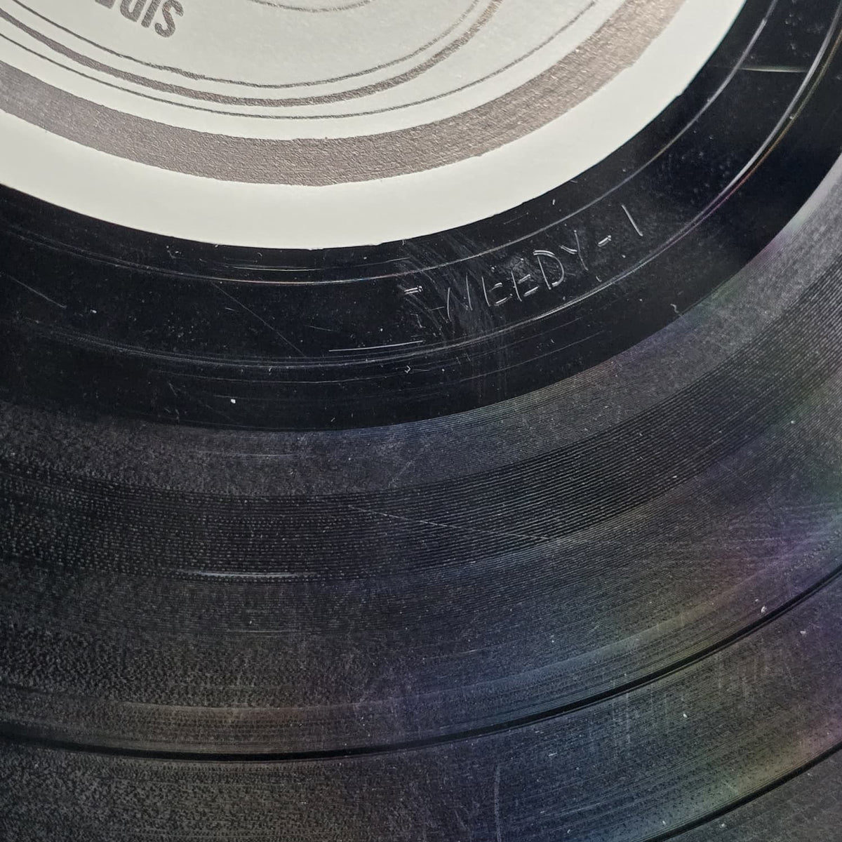 The New Tweedy Brothers France reissue LP, run-out
