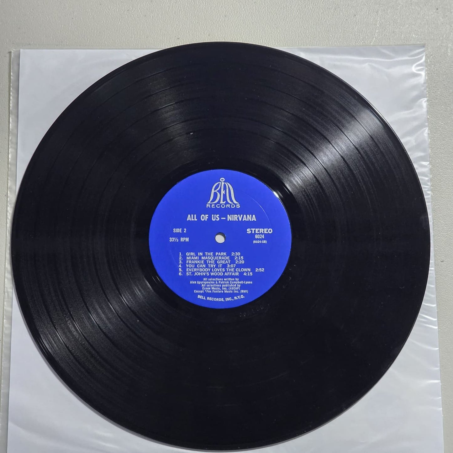Nirvana – All Of Us – 1968 US Original Bell Records Stereo – VG+/VG