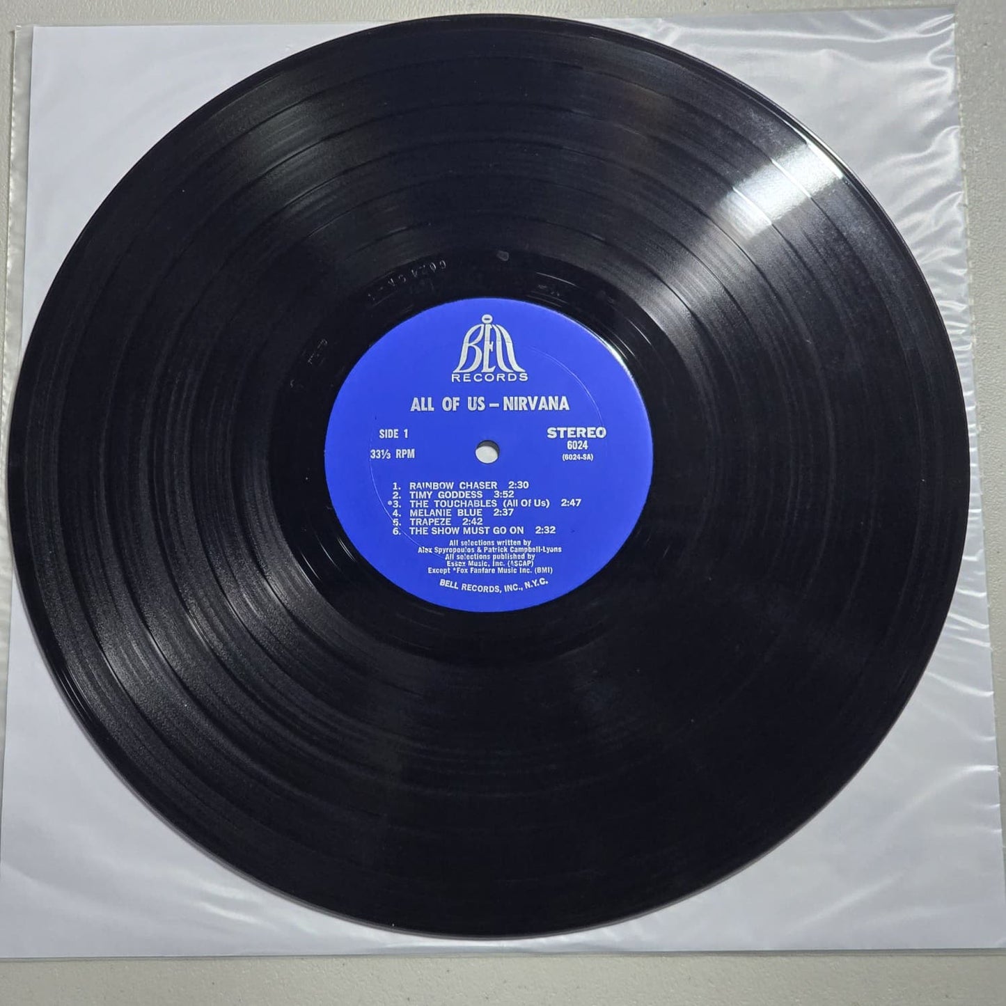 Nirvana – All Of Us – 1968 US Original Bell Records Stereo – VG+/VG