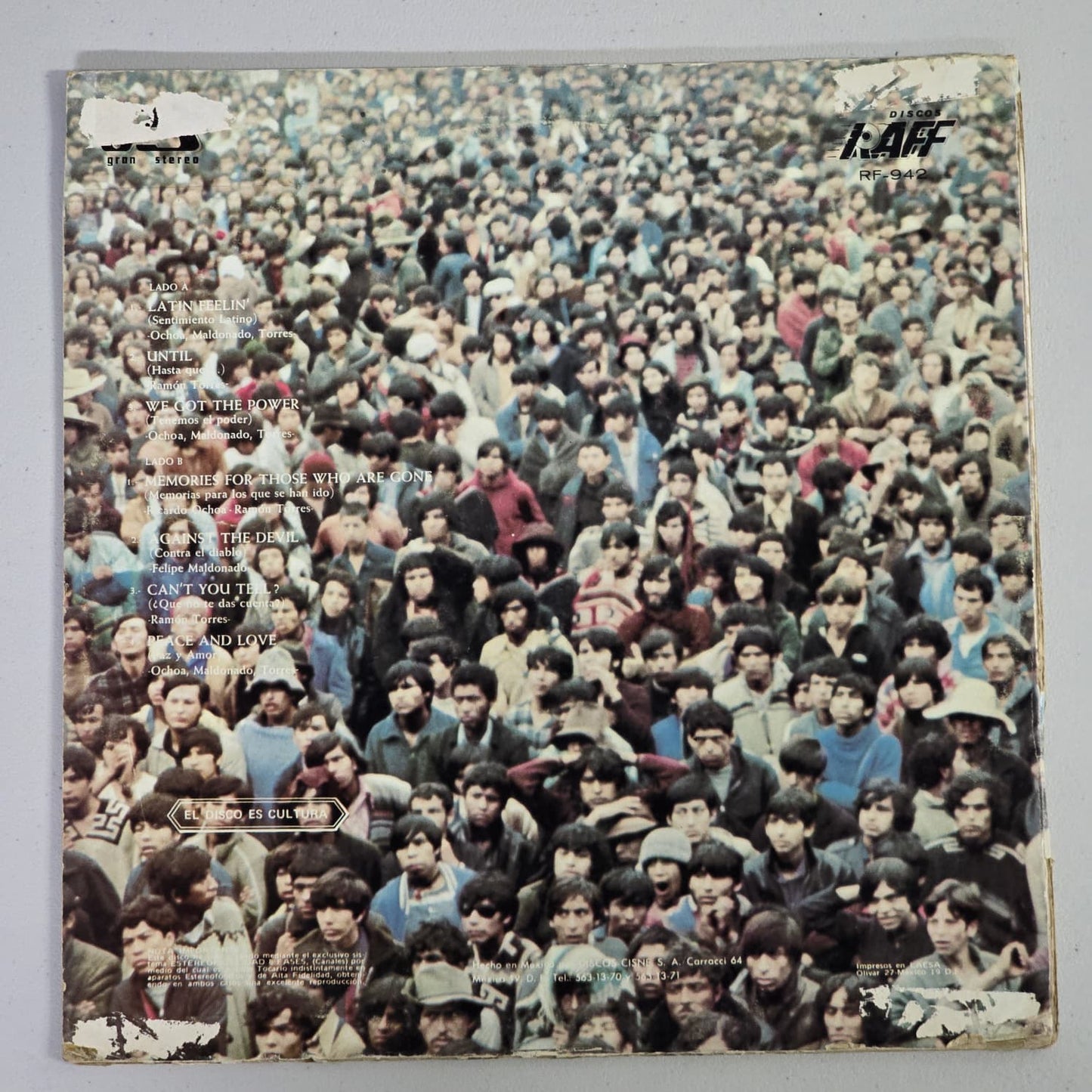 Peace & Love – Self-Titled (1971 Mexico) Mexican Psych Rock LP – Raff RF-942 1st Pressing