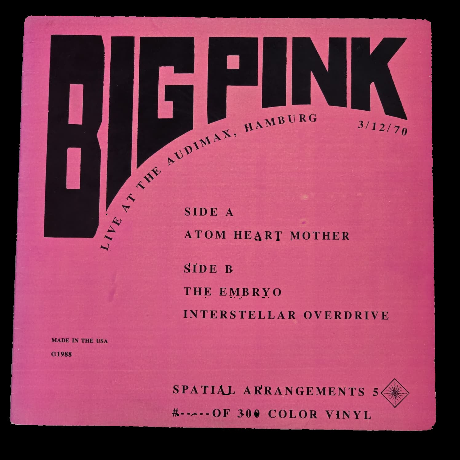 Pink Floyd - Big Pink - 1988 Bootleg | Vinyl Piper