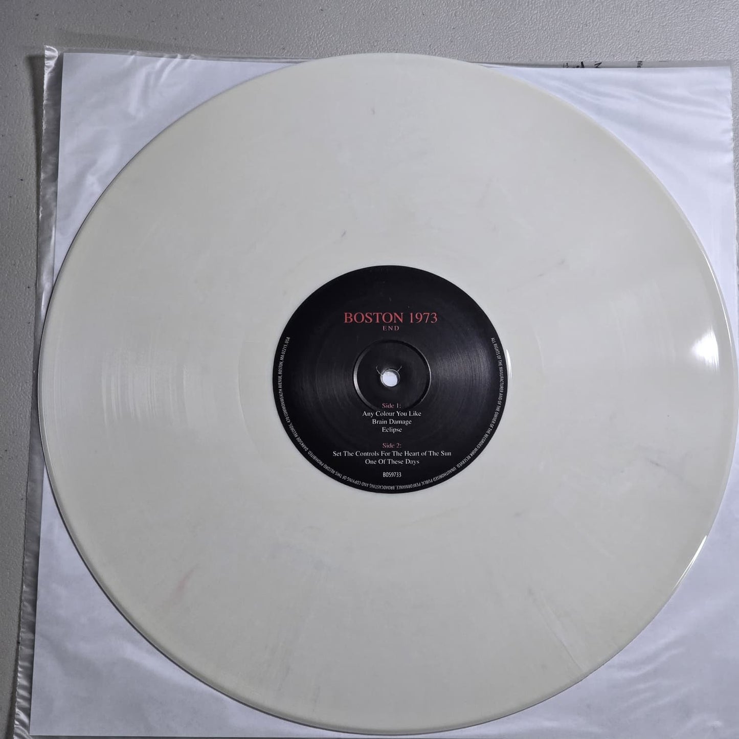 Pink Floyd - Boston Music Hall 14th March 1973 - 2018 3LP - Marbled White - VG++ VG+