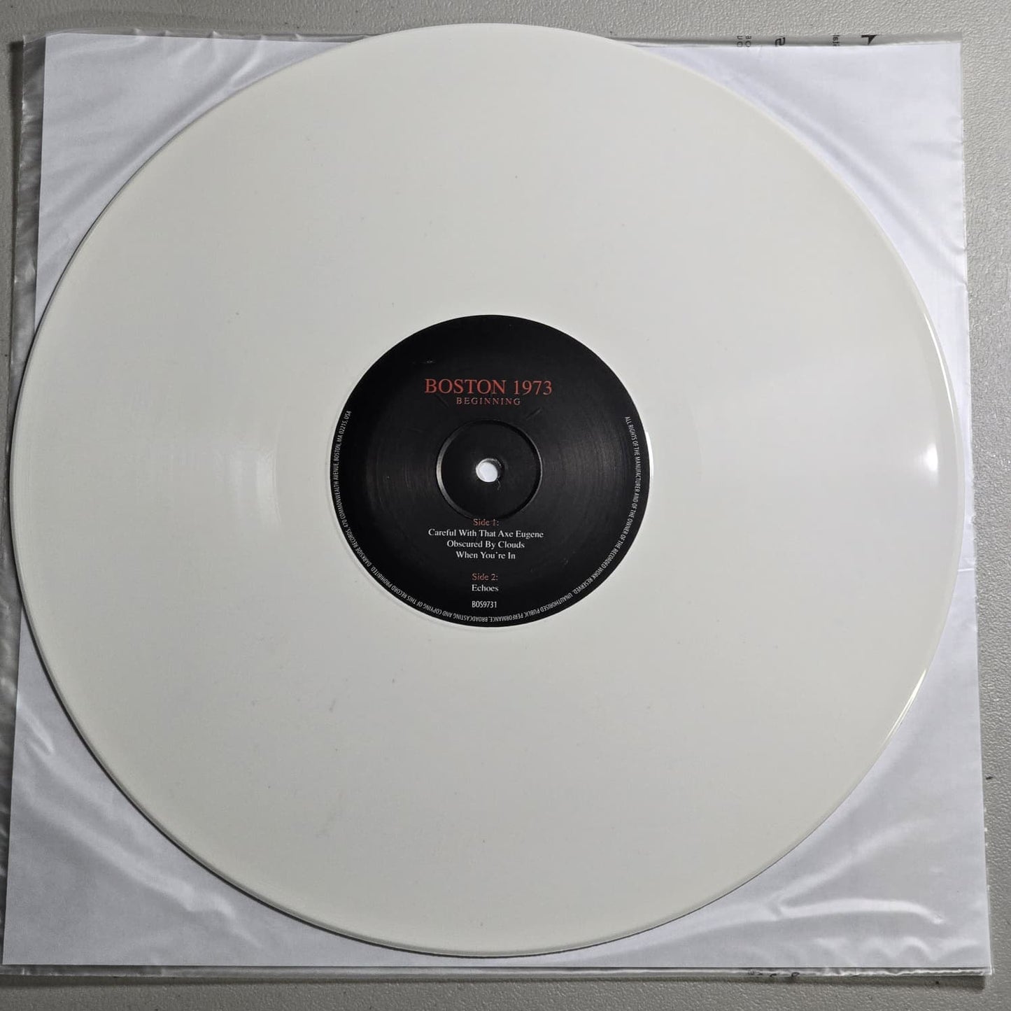 Pink Floyd - Boston Music Hall 14th March 1973 - 2018 3LP - Marbled White - VG++ VG+