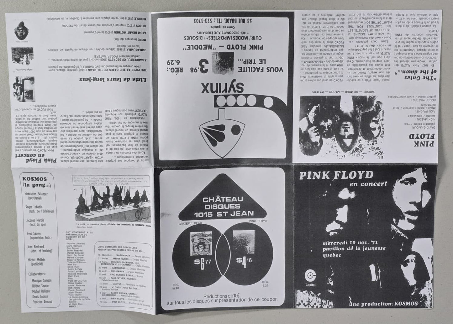 Pink Floyd - Concelebration Des Sons - Top Hat - 3LP MCV - NM NM - Bootleg